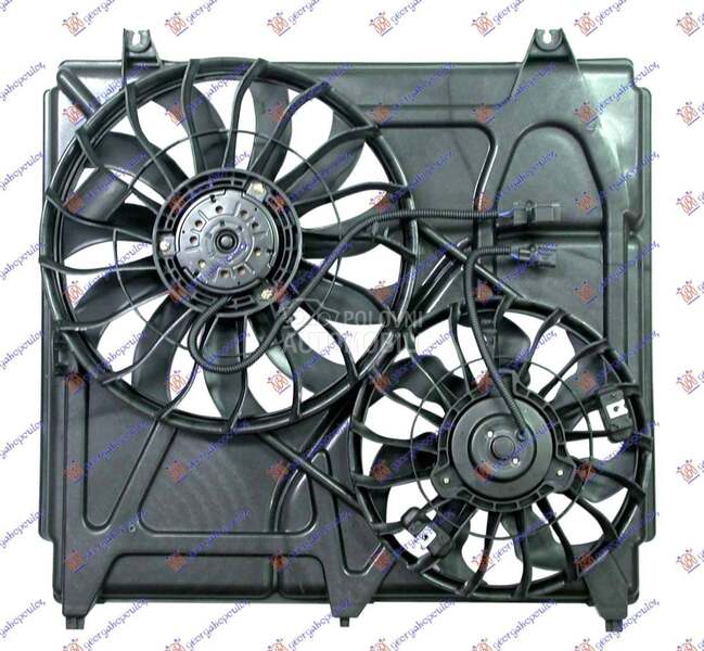 VENTILATOR (DUPLI) KOMPLET (BE za Kia Sorento od 2000. do 2027. god.