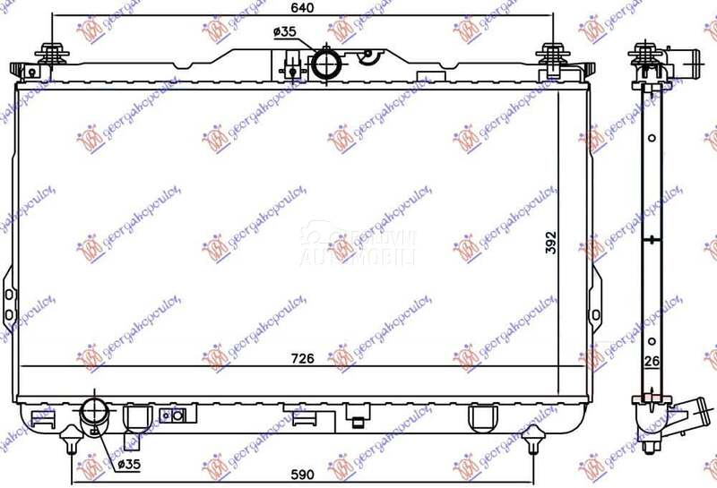 HLADNJAK MOTORA 2.0 CRDI (MAN) za Hyundai Santa Fe od 2000. do 2027. god.