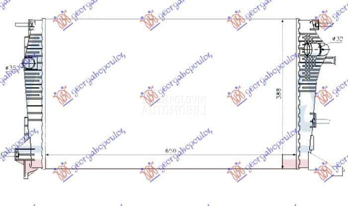 HLADNJAK MOTORA 2.0 16V TCE BE za Renault Megane od 2000. do 2027. god.