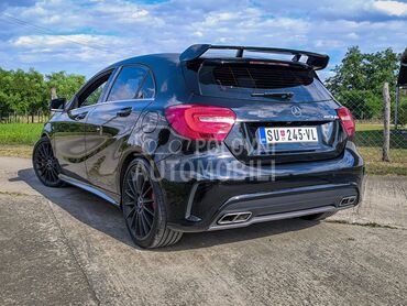 Mercedes Benz A 45 AMG TURBO 4MATIC (može zamena), 17.990 €, 2014. Hečbek, Benzin | 1991 cm3, 198.800 km, 265kW (360 KS), Automatski / poluautomatski, 4/5 vrata, 5 sedišta, Subotica