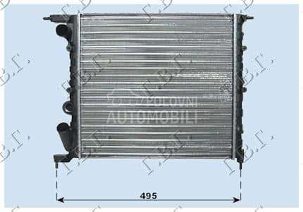 HLADNJAK MOTORA 1.2/1.4cc 8V ( za Renault Clio od 2000. do 2027. god.
