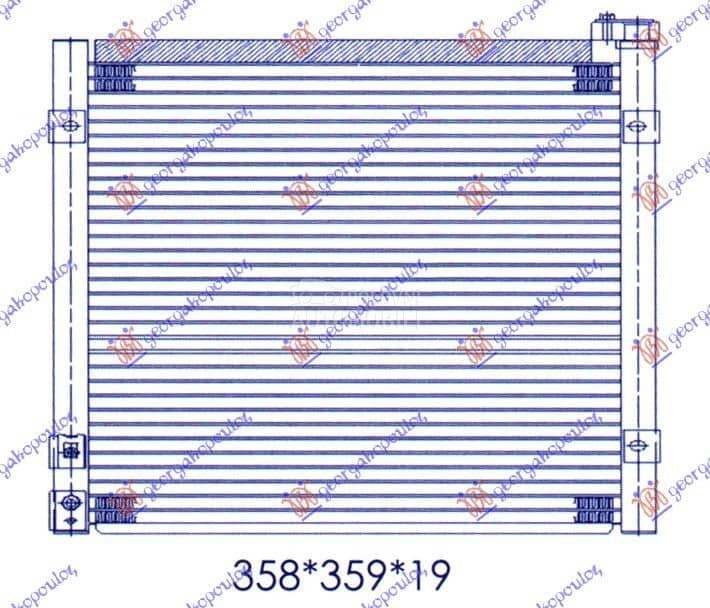 HLADNJAK KLIME BENZIN (33x365x za Honda Civic od 2000. do 2027. god.