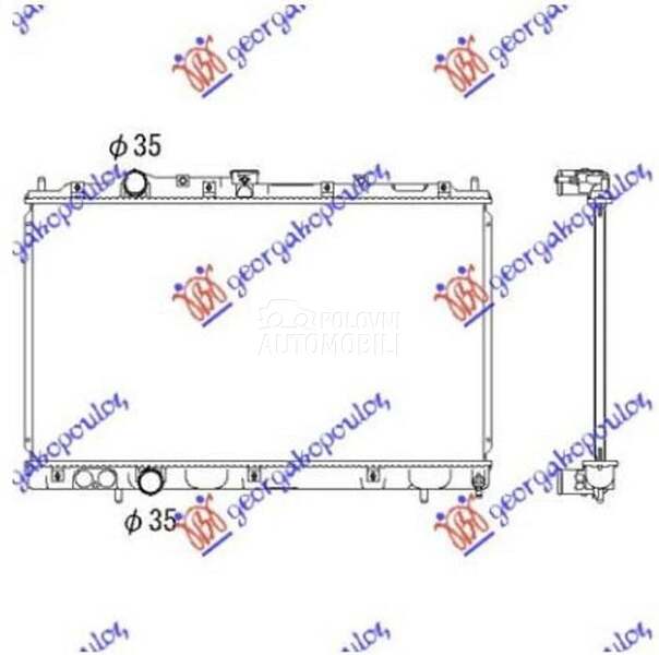 HLADNJAK MOTORA 1.3/1.5/1.6/1. za Mitsubishi Lancer od 2000. do 2027. god. - 076006305