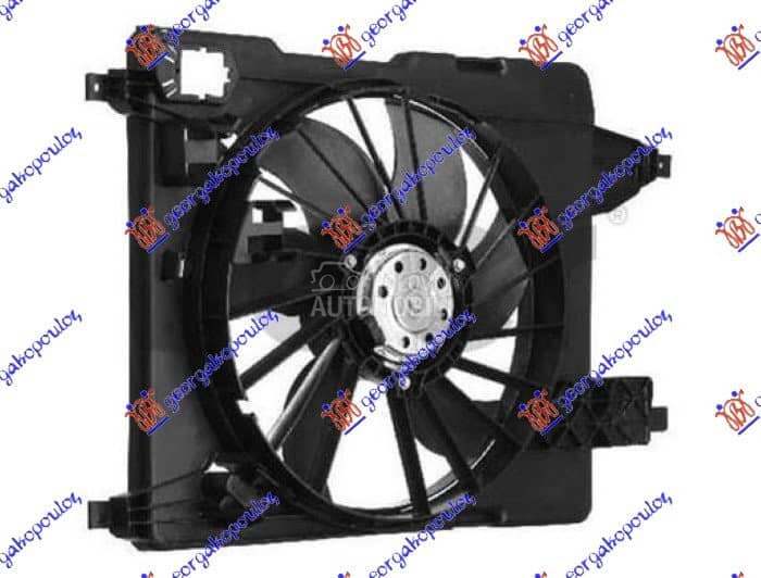 VENTILATOR KOMPLET (BENZIN/DIZ za Renault Kangoo od 2000. do 2027. god.