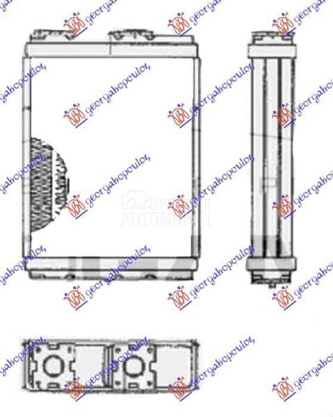 GREJAC KABINE (180x147) - COLT za Mitsubishi Colt od 2000. do 2027. god.