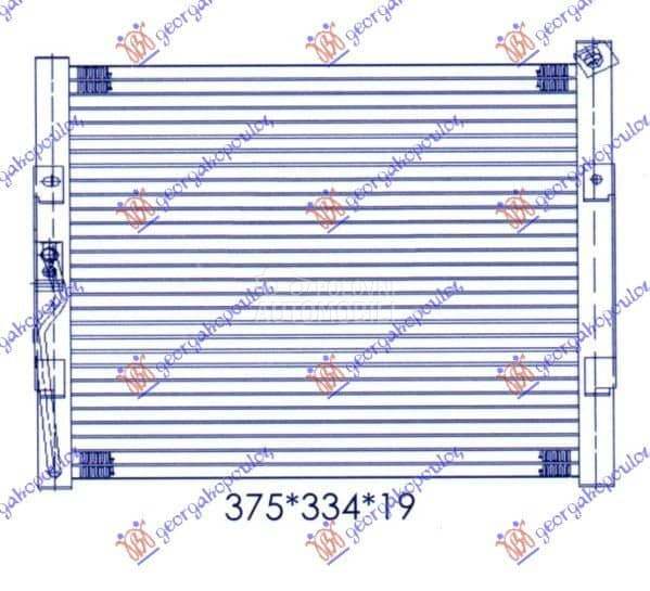 HLADNJAK KLIME BENZIN (330x330 za Honda Civic od 2000. do 2027. god.
