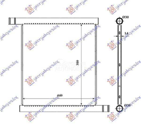 HLADNJAK MOTORA ZA SVE MODELE za Smart ForTwo od 2000. do 2027. god. - 086506305