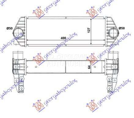 HLADNJAK INTERKULERA 1.8 Di-TD za Ford Transit Connect od 2000. do 2027. god.