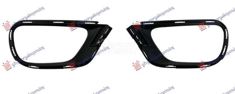 OKVIR FARA MAT CRNI (SET) - - za Citroen C3 od 2000. do 2027. god.