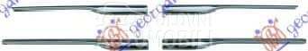LAJSNA PVC MASKE HROM (SET 4 K za Dacia Logan od 2000. do 2027. god.
