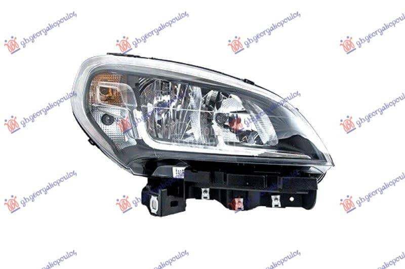 FAR ELEKTRICNI CRNI (H7/H7) (M za Fiat Doblo od 2000. do 2027. god.