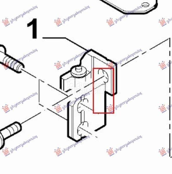 SARKA PREDNJIH/ZADNJI VRATA GO za Fiat Panda od 2000. do 2027. god.