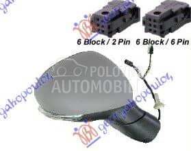RETROVIZOR ELEKTRICNI SA GREJA za Fiat 500 od 2000. do 2027. god.