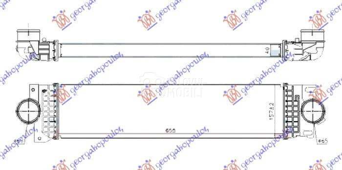 HLADNJAK INTERKULERA 1.0 EcoBo za Ford Mondeo od 2000. do 2027. god.