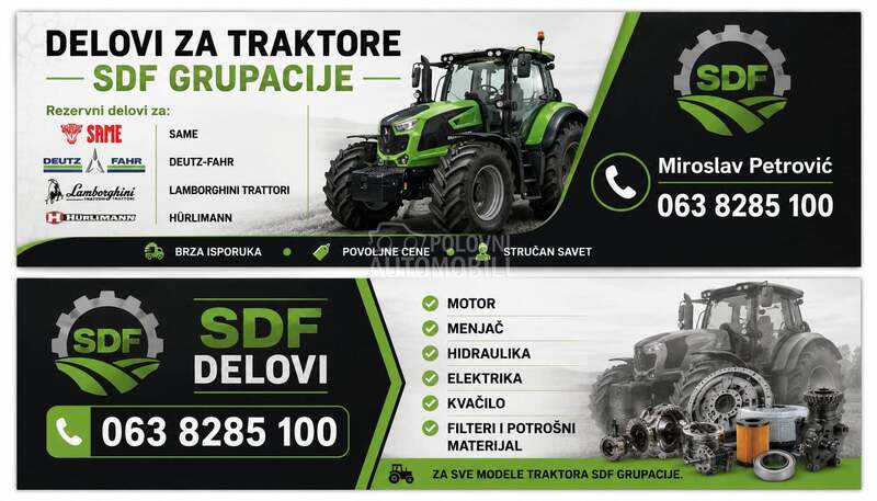 delovi za SDF grupaciju