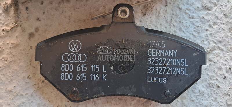 PREDNJE PLOCICE za Audi A4 od 1995. do 2001. god. - 8D0615115L
