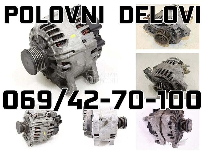 ALTERNATOR za Citroen C1, C3, C4 ... od 2002. do 2015. god.