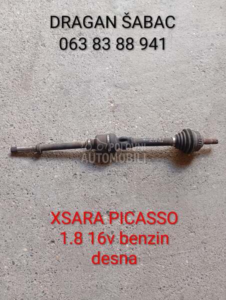 Poluosovina 1.8 16v benzin za Citroen Xsara Picasso od 1999. do 2008. god.