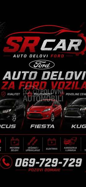 Branici Gepek vrata Hauba za Ford Fiesta, Focus, Kuga od 2008. do 2015. god.
