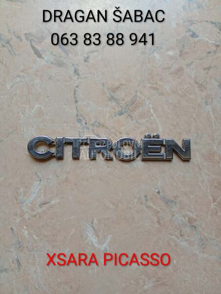 Znak sa gepeka za Citroen Xsara Picasso
