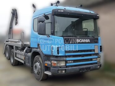 Scania Kamion 114 G 380, 12.500 €, 2002. , 537.000 km, Auto podizač sa kontejnerom, Dizel, 10640 cm3, Poluautomatski menjač, Lipe