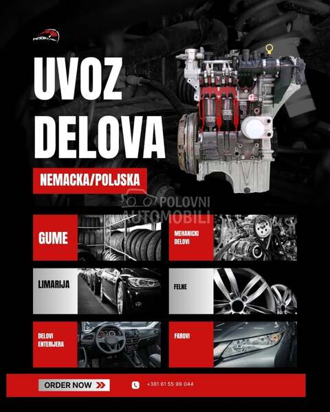 Uvoz delova (delovi) iz Nemacke i Poljske