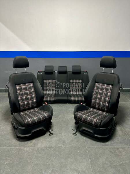 Sedista GTI crno nebo za Volkswagen Polo, Cross Polo