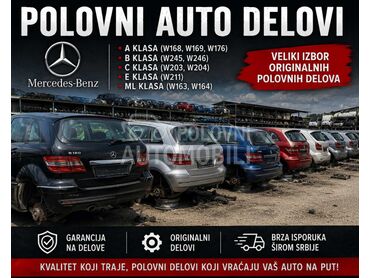 Branik Far Hauba Vrata Krilo za Mercedes Benz B 150, B 160, B 170 ... od 2005. do 2012. god., Cena po dogovoru, Polovno, Šabac