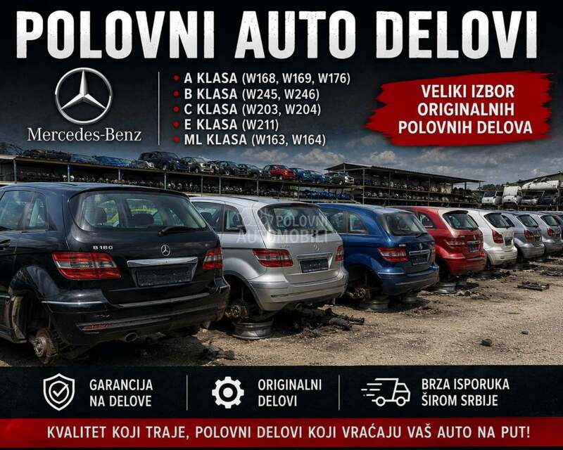 Branik Far Hauba Vrata Krilo za Mercedes Benz B 150, B 160, B 170 ... od 2005. do 2012. god.