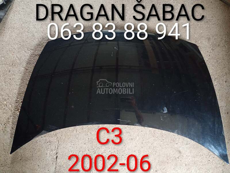 Hauba za Citroen C3 od 2001. do 2006. god.