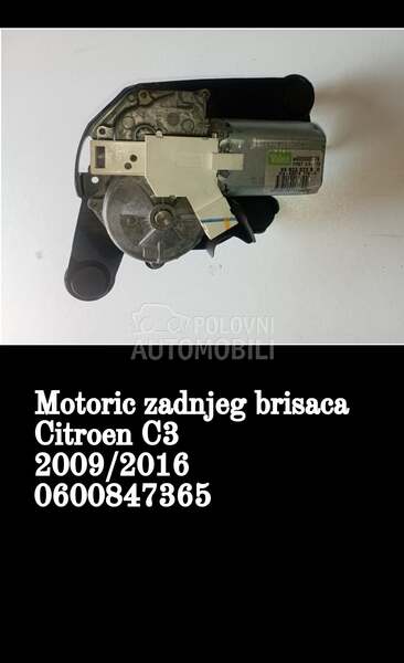 Motor zadnjeg brisaca za Citroen C3