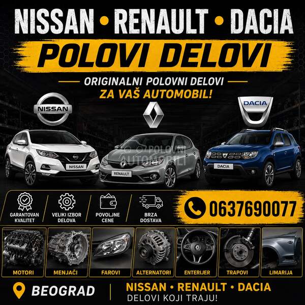 Alternator 1.5 dci za Renault Clio, Captur, Grand Modus ...
