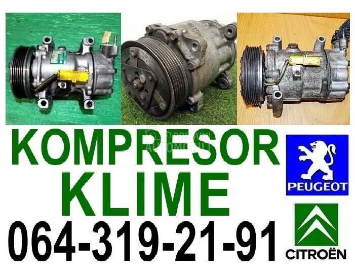 KOMPRESOR KLIME za Peugeot 107, 108, 206 ...