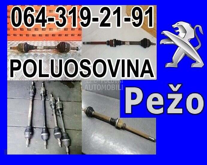 Pežo POLUOSOVINA za Peugeot 106, 206, 306 ...