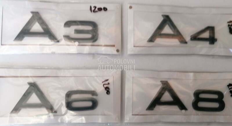 Oznake crne piano black za Audi A3, A4, A6 ...