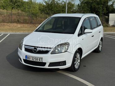 Opel Zafira 1.6 (može zamena), 2.299 €, 2007. Monovolumen (MiniVan), Benzin + Metan (CNG) | 1598 cm3, 377.000 km, 69kW (94 KS), Manuelni 5 brzina, 4/5 vrata, 5 sedišta, Beograd
