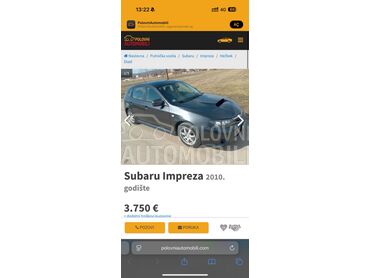 Subaru Impreza, 2.400 €, 2010. Hečbek, Dizel | 1998 cm3, 200.000 km, 110kW (150 KS), Manuelni 6 brzina, 4/5 vrata, 5 sedišta, Zaječar