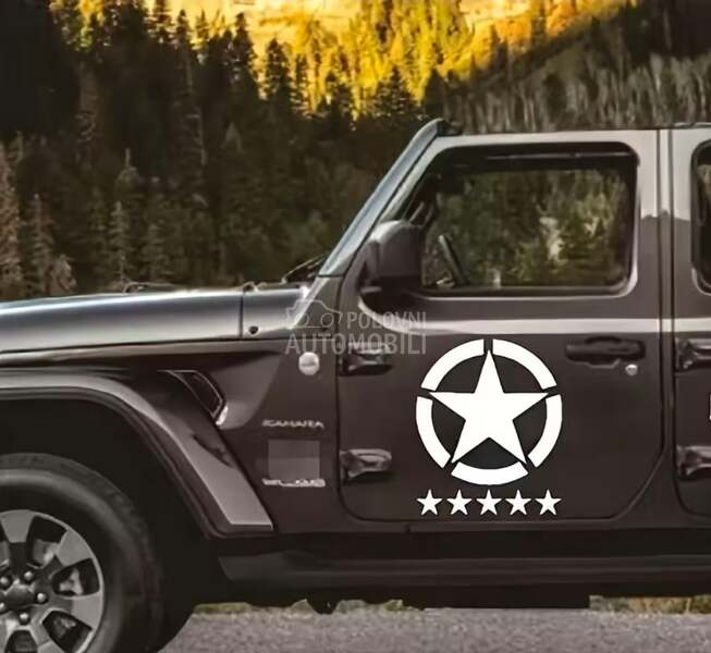 Nalepnica zvezda bocna NOVO za Jeep Avenger, CJ, Cherokee ...