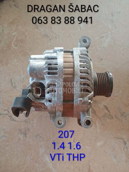 Alternator 1.6 benzin 16v za Peugeot 207 od 2006. do 2014. god.