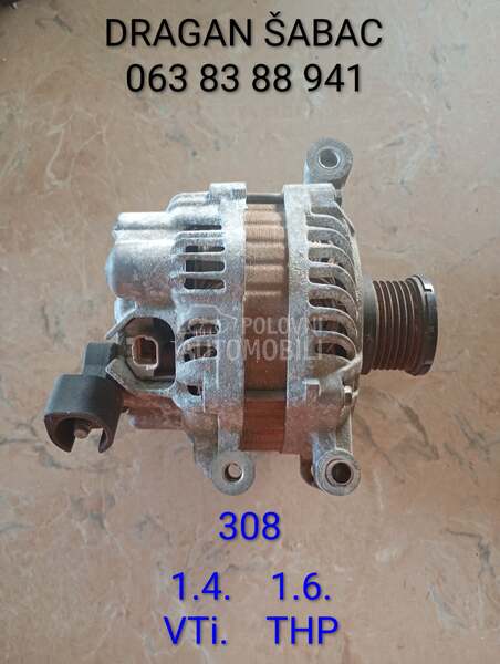 alternator 1.4.  1.6 VTi za Peugeot 308 od 2008. do 2016. god.