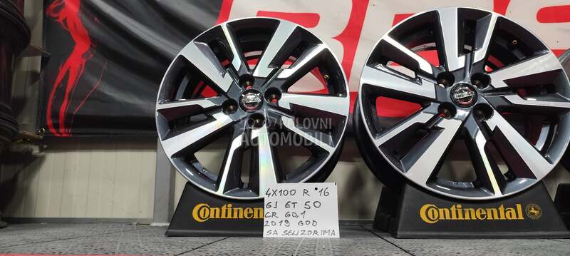 Aluminijumske felne 16" 4 x 100