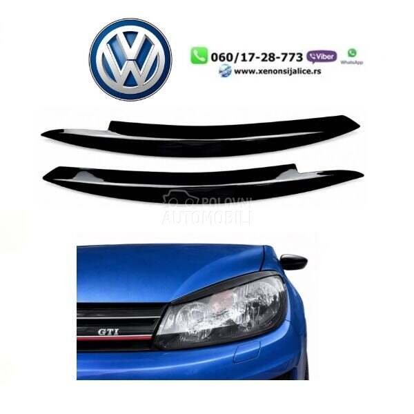 Obrve za farove GTI/R za Volkswagen Golf 6