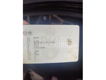 BMW 316, 5.700 €, 2011. Limuzina, Dizel | 1995 cm3, 220.000 km, 85kW (116 KS), Manuelni 6 brzina, 4/5 vrata, 5 sedišta, Boleč