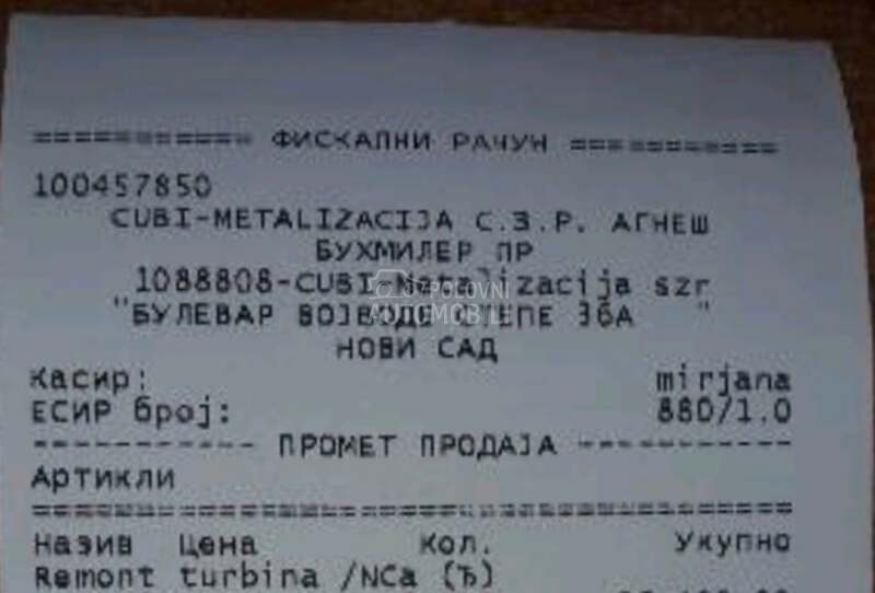Turbina sa izduvnom granom,auspuh,katalozator za Jaguar X-Type od 2001. do 2009. god.