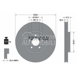 TEXTAR DISK PREDNJI