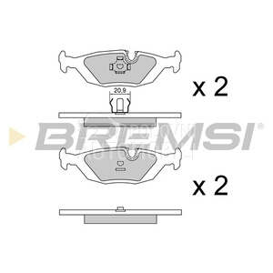BREMSI BP2456-BMS PLOCICE ZADN