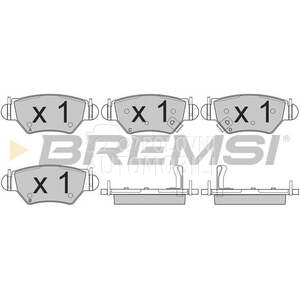 BREMSI BP2812-BMS PLOCICE ZADN