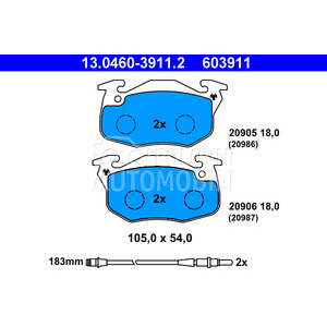 ATE 603911ATE PLOCICE PREDNJE