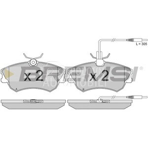 BREMSI BP2801-BMS PLOCICE PRED