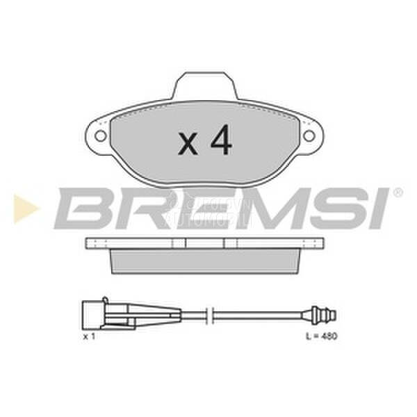 BREMSI BP2626-BMS PLOCICE PRED